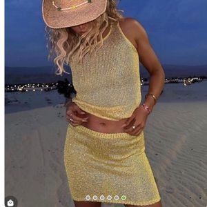 Asta resort sequin Ana skirt